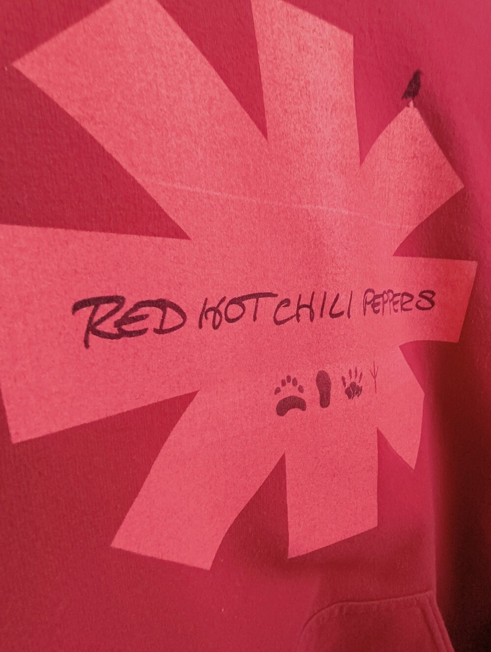 RARE Red Hot Chili Peppers The Getaway Album Red Hoodie Sweatshirt M RHCP 2016 - Picture 6 of 13